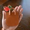 Mini colgante de bolso pequeño de cuero, decoración, llavero creativo personalizado, bolso pequeño para guardar tarjetas, adornos de bolso pequeño