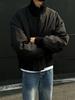 Chaqueta bomber de cuello alto corto, chaqueta acolchada de algodón para hombre, nueva chaqueta acolchada de algodón de estilo americano de invierno, chaqueta acolchada de algodón holgada y gruesa.