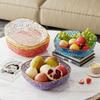 Plato de Frutas de Cristal de Lujo Ligero Hogar 2025 Nuevo Estilo Sala de Estar Plato Colgante para Frutas y Snacks Exquisito Centro de Mesa para Dulces y Frutos Secos