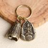 Llavero de Campana de Latón Zodiaco Doble Campana de Dragón Colgante para Llave de Coche Colgante Pequeño Joyería Regalo