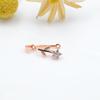 Novos acessórios de jóias diy micro-incrustado fivela de segurança em forma de flor clipe de segurança pingente fivela de retenção de cor