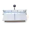 Nueva Máquina Manual Neumática de Crimpado de Acero Inoxidable de 12 pulgadas con Pedal de Pie Manual para Carteras de Repujado en Cuero, Bordes de Bolsos, Plegado