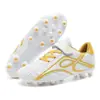 Zapatos de Fútbol para Niños con Velcro, Tacos Largos y Tacos Pequeños, Zapatos para Niños y Niñas, Zapatos Deportivos de Competición y Entrenamiento para Estudiantes de Primaria