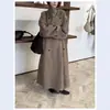 Conjunto de Otoño e Invierno con Aura Completa: Abrigo de Lana de Cachemir Cosido a Mano por Ambos Lados