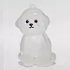 Caixa de Armazenamento de Cabelo Transparente para Filhote Fofo Pingente Cápsula de Bola de Pelo Animal Decoração Caixa de Poeira Comemorativa Brinquedos de Coleção