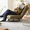 Nueva silla sofá giratoria sala de estar balcón tela sofá perezoso respaldo ajustable giratoria silla de ocio silla giratoria