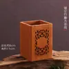 Porta-Canetas Feito à Mão Caixa de Armazenamento para Mesa de Escritório Multifuncional Retro Esculpido Caixa de Armazenamento para Cerimônia do Chá Bancada