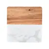 Posavasos de Mármol Transfronterizo Posavasos de Madera Creativo Madera de Acacia Anti-escaldaduras Tapete de Barra de Café Aislante de Calor Tapete para Taza de Té Redondo