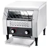 Tostadora de cadena comercial con banda de rodadura, calentamiento, tostadora de chips de pan, máquina automática de desayuno, máquina para hornear pan