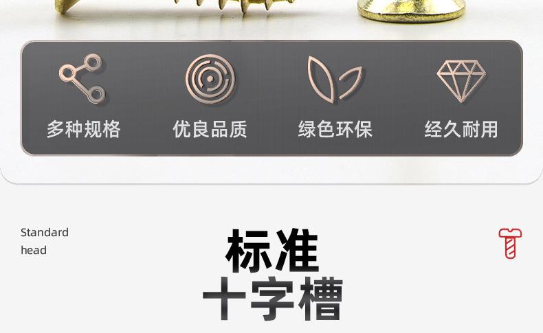 304不锈钢镀金色十字沉头自攻螺丝_03_04.jpg