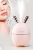 Nuevo mini humidificador de niebla USB para coche y hogar, lindo, lindo, conejo, dibujos animados, máquina de aromaterapia silenciosa