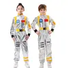 Traje de astronauta plateado traje espacial para niños traje espacial COS errante de la Tierra traje de disfraz para drama escénico