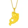 Pingente de Peixe Dourado 3D Imitação de Carpa Dourada Vietnamita da Moda, Novo Pingente de Sereia, Pingente de Peixe Dourado Saltando