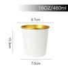 Cubo Desechable de Papel de Aluminio Dorado para Porridge, Tazón de Papel para Llevar, Tazón para Empaque, Caja para Empaque, Vaso para Porridge, Cubo para Sopa, Vaso para Sopa, Compatible con Múltiples Tipos de Tapa