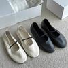Versión de Piel de Oveja en Stock~Nuevo Estilo de Verano Zapatos Planos Casuales Slip-On de Cuero Genuino Suela Suave para Mujer