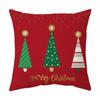 Fronha Decorativa de Natal para Casa Transfronteiriça Conjunto de Almofadas de Natal em Linho Capa de Almofada Super Macia de Feriado Papai Noel