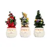 Artesanato Escandinavo Novo de Natal Papai Noel Vasos de Cerâmica para Flores de Natal Exportação Exportação Vasos de Flores Árvore de Natal