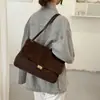 Bolso Mensajero Retro Esmerilado de Comercio Exterior para Mujer Bolso Nuevo de Moda Gran Capacidad para Viajar Bolso Sobre de Hombro Único Cruzado