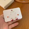 Diseño Lindo de Dibujos Animados Set de Pendientes Navideños para Mujer Muñeco de Nieve Alce Lazo Oso Pendientes de Estudiante