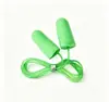 Protetores Auriculares à Prova de Som Fortes, Protetores Auriculares de Esponja com Rebound Lento para Cancelamento de Ruído com Cordão, Protetores Auriculares Industriais para Dormir com Cordão de PVC