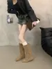 Primer Encuentro Temporada Estilo Desierto Aumentador de Altura Interna Botas Apiladas Mujer 2026 Nuevo Estilo Adelgazantes Botas Largas Botas de Montar de Caña Alta Mellard