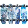 Novo Skate R7 de Nylon com Ponte de Mola para Terreno, Skate de Quatro Rodas para Iniciantes, Skate de Quatro Rodas Unissex para Rua