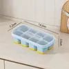 Molde de silicona para cubitos de hielo para refrigerador, tipo prensa, uso comercial y doméstico, grado alimenticio, para hacer cubitos de hielo grandes congelados rápidamente caseros, al por mayor