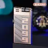 Famoso de internet rodillo de inducción electrónica encendedor creativo inflable llama roja a prueba de viento regalo personalizado de alta gama para novio moda