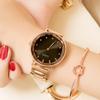 Reloj GUOU 2020 nuevo, reloj no mecánico para mujer, tendencia de moda, reloj de mujer con correa de acero resistente al agua con diamantes simples
