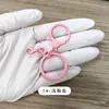 Fecho boia colorido pintado com fivela de oito e fecho boia 303, conjunto de quatro peças de pingentes de chaveiro para bonecas e brinquedos