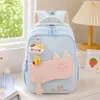 Mochila Color Block Fofa para Estudante Universitário Estilo Japonês Ins Bolsa Escolar para Meninas Mochila Leve Estilo Universitário para Alunos do Ensino Fundamental II e Médio