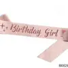 En Stock Banda de Cumpleaños Banda para la Cumpleañera Banda Ceremonial Cinta de Cumpleaños Color Champaña