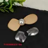 Yingyi Joyería DIY Brocado Song Base para Pasador de Pelo Cuerda para el Cabello con Cubierta Pasador de Lazo Cuerda para el Cabello Estilo Nacional Material para Tocado