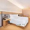 Mobiliario de Hotel 4.0 para Todas las Estaciones Habitación Estándar Juego Completo Base de Cama Específica de Hotel Pantalla de Cama de Apartamento Gabinete de Té Mesa de Noche Refurbished