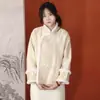 Nova Roupa Feminina Estilo Chinês, Jaqueta Feminina Leve de Algodão Pequena, Jaqueta de Algodão Retrô Elegante Feminina para Outono e Inverno