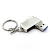 Pen drive atacado 8g pen drive de metal rotativo 16g grande capacidade USB 128 g3.0 alta velocidade gravação de nome presentes para carro