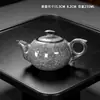 Juego de Té Cerámico Agrietado Hielo Negro con Tapa Flotante, Adecuado para Uso en Casa y Oficina, Lujo de Gama Alta G1