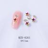 Unha Estrela Lua Joias Japonês Minimalista Crescente Branco Camélia Nail Alloy Joias Decoração de Unhas