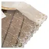 23cm de ancho oro y plata lolita encaje accesorios de ropa bordado diy falda escote tocado encaje decorativo 21G