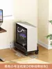 Soporte para host de gabinete inferior de escritorio para computadora de escritorio con ruedas móviles para colocar estantes de almacenamiento, bandejas base de gabinete de chasis y soportes ensanchados.
