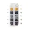 Amazon Set de Accesorios para Joyería de 12 Ranuras con Anillas Cerradas, Anillas Abiertas, Broches de Langosta y Medidores de Anillos Gratis al por Mayor