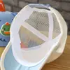 Gorra de Béisbol de Dibujos Animados de Dinosaurio para Bebé de Verano, Gorra Transpirable de Malla Fina con Protección Solar para Niños y Niñas, Gorra Versátil de Moda