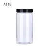Botella redonda de plástico transparente de 1200 ml personalizada de fábrica botella de plástico transparente PET botella para envasado de productos secos y granos frasco de comida