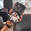 Adecuado para funda de teléfono móvil iPhone, Textura de crayón de animación de dibujos animados lindo, Moda para hombres y mujeres, Nuevo, Divertido para parejas