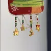 Atmósfera de Otoño e Invierno Navidad Árbol de Navidad de Cuentas Colorido Colgante Lujo Accesible Elegante Cadena para Teléfono Móvil Colgante Versátil de Moda