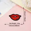 Suministro Transfronterizo de Pegatinas de Tela Bordadas, Pegatinas Bordadas Creativas de Labios Rojos, Fabricantes Listos, Pegatinas de Parche Decorativas Directas para Ropa
