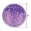 Nuevo diamante oro rosa platino primer año plato de papel desechable vaso de papel tejido mantel banderín fiesta de cumpleaños plato de cena