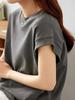 Camiseta antideslumbrante con diseño de Sense Side, estilo ajustado que oculta la carne, nueva camiseta sin mangas de verano para mujer que combina con todo.