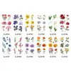Pegatinas de Tatuaje de Flores Mensuales, Varias Flores de Diciembre, Flores de Lirio del Valle Brillantes y Coloridas, Pegatinas de Tatuaje Desechables Removibles
