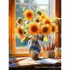 Pintura Diamante DIY Pintura Floral Feita à Mão Hortênsia Broca Redonda Broca Completa Transfronteiriço Mais Vendido Pintura Decorativa Interna Fabricante Atacado